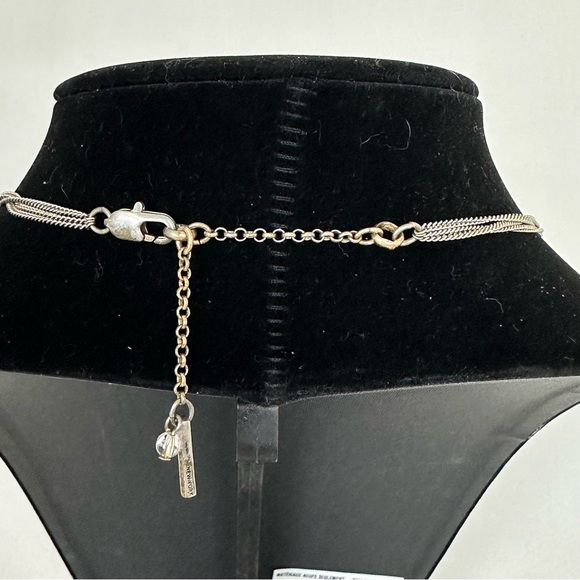 KENNETH COLE New York Beaded Aurora Borealis Woven Triple Strand Necklace - Picture 4 of 7